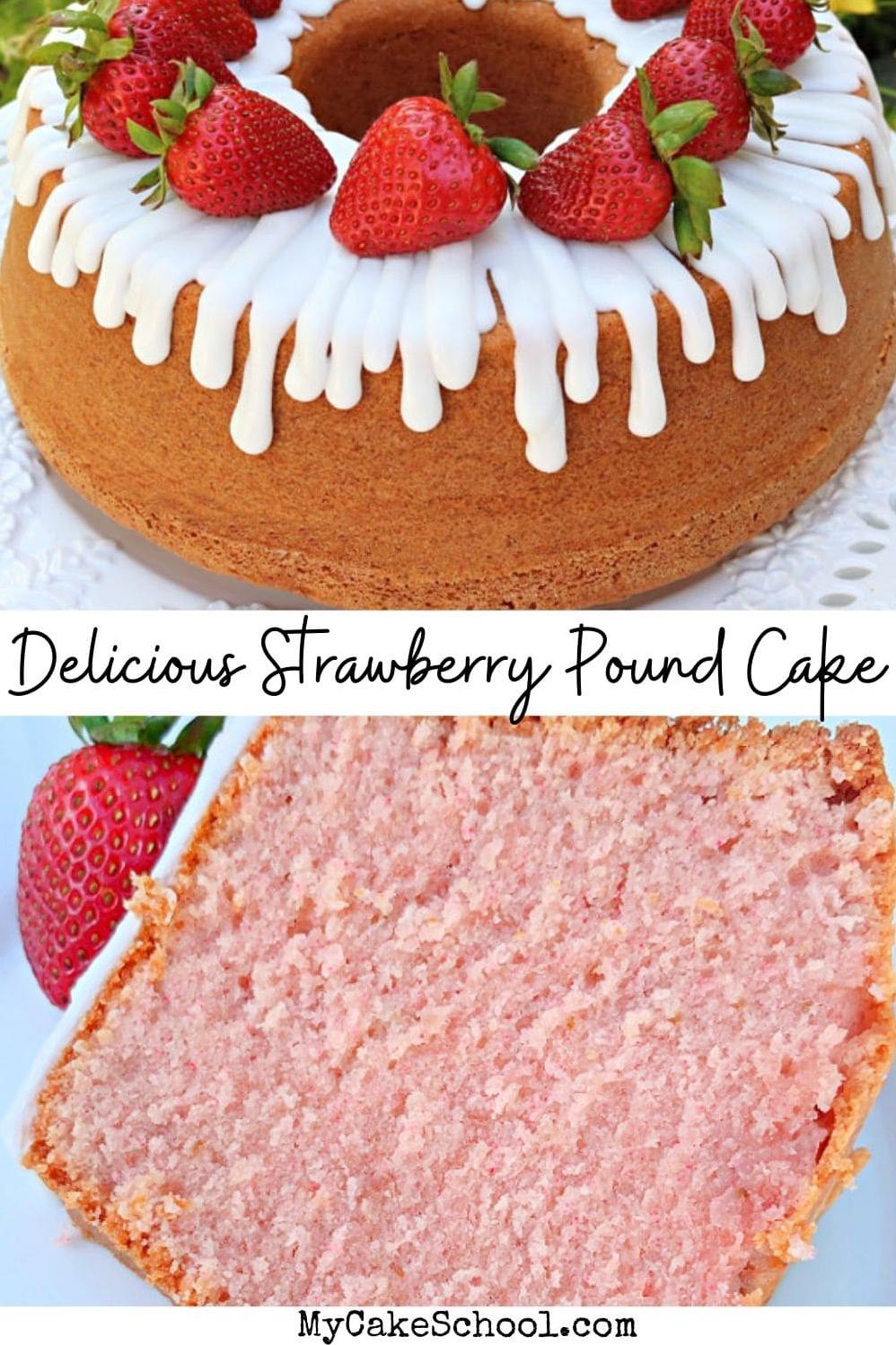  A beautiful pink surprise awaits as you cut through the cake.