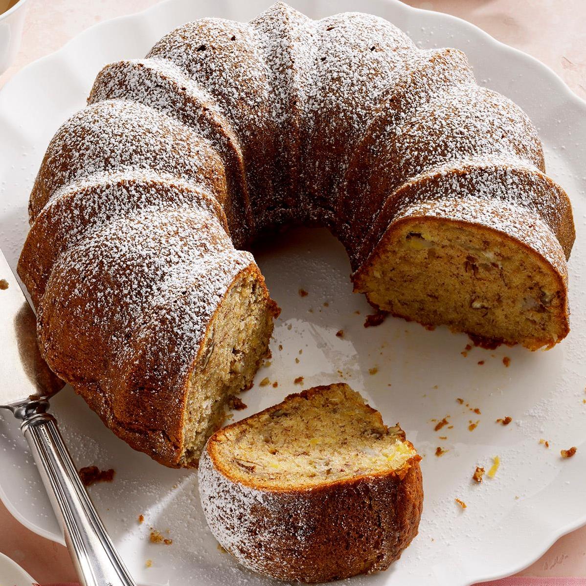  A cake that's perfect for those who love their bananas with a side of crunch.