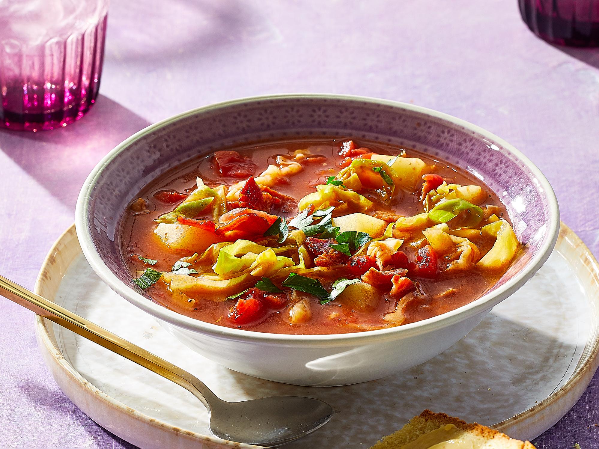  A cozy and comforting bowl of Irish-Italian soup