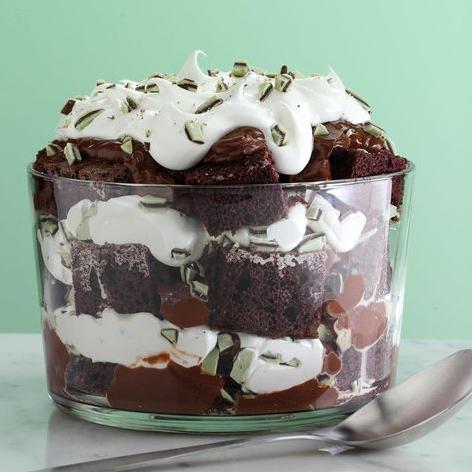  A delightful combination of chocolate cake, whipped cream, and Irish cream.