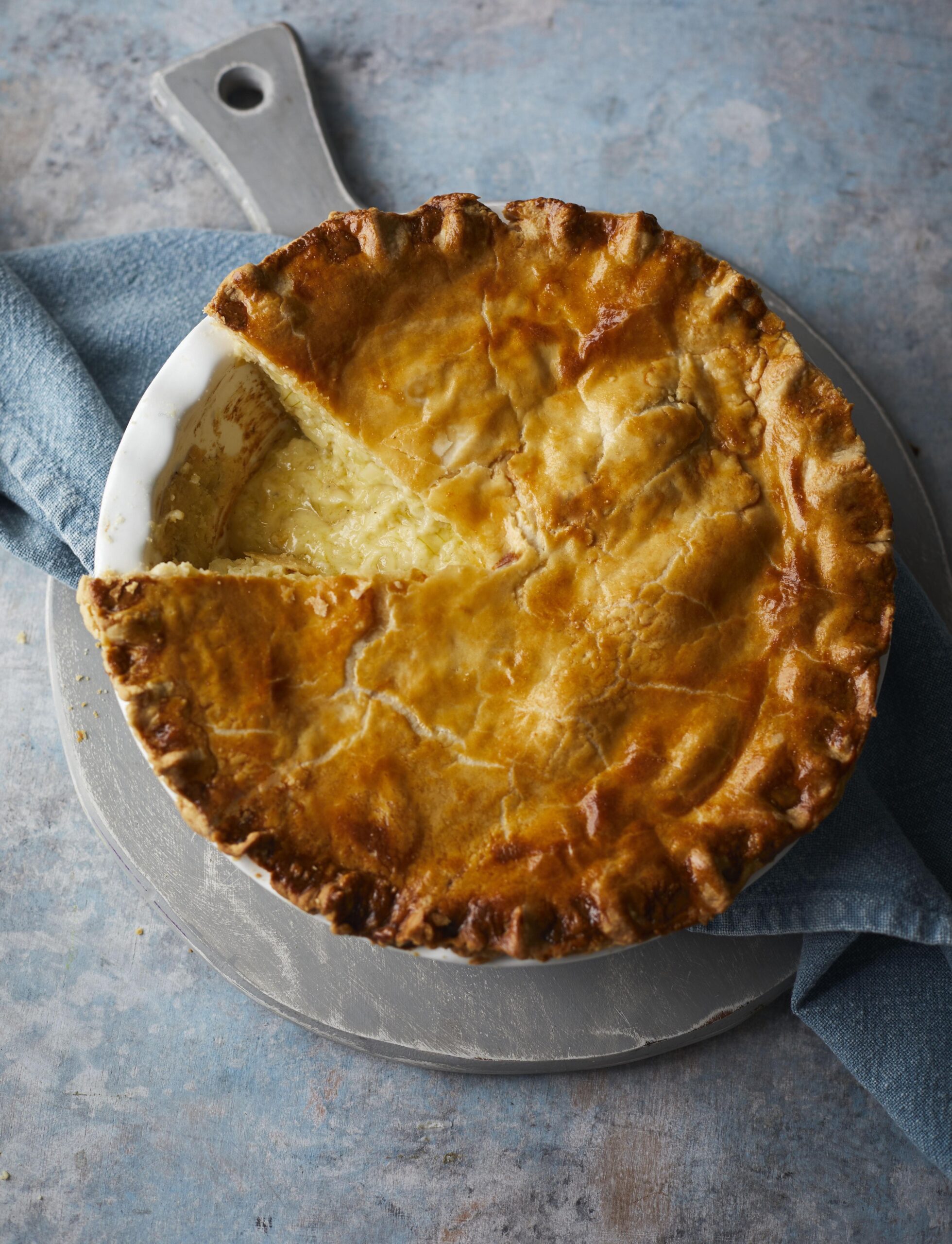  A golden-baked crust and a rich, creamy filling - this is English Cheese Pie at its finest.