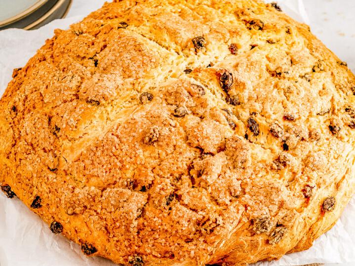  A hearty loaf of Applesauce Irish Soda Bread, ideal for sharing with friends and family