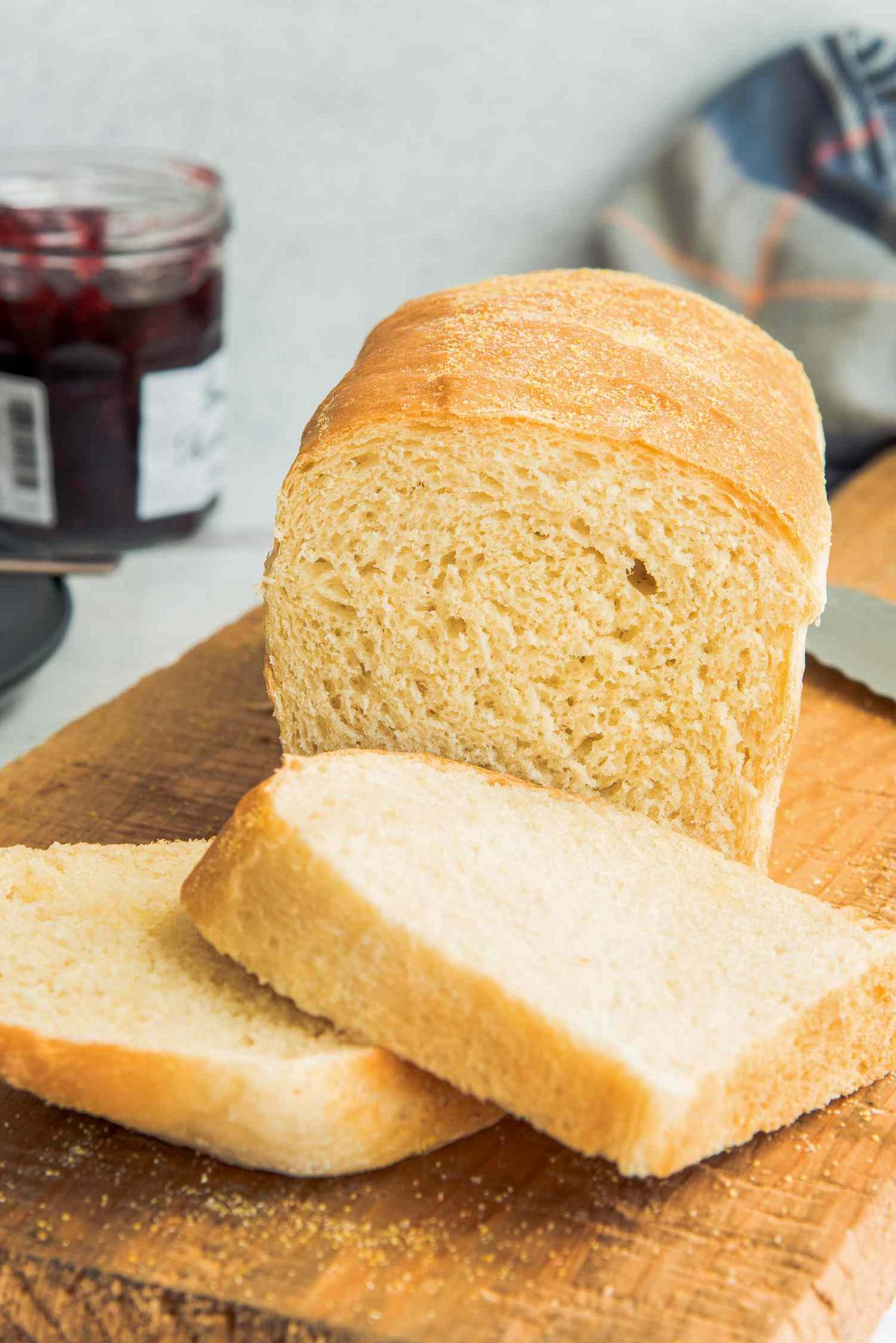  A homemade English muffin bread that fills your home with irresistible smells.