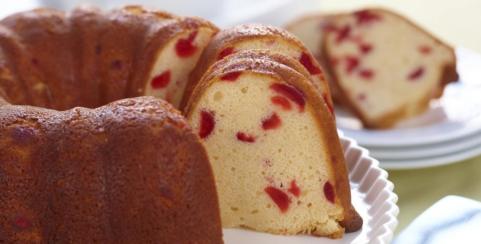  A perfect blend of sweetness and tartness in each bite of this cherry cake