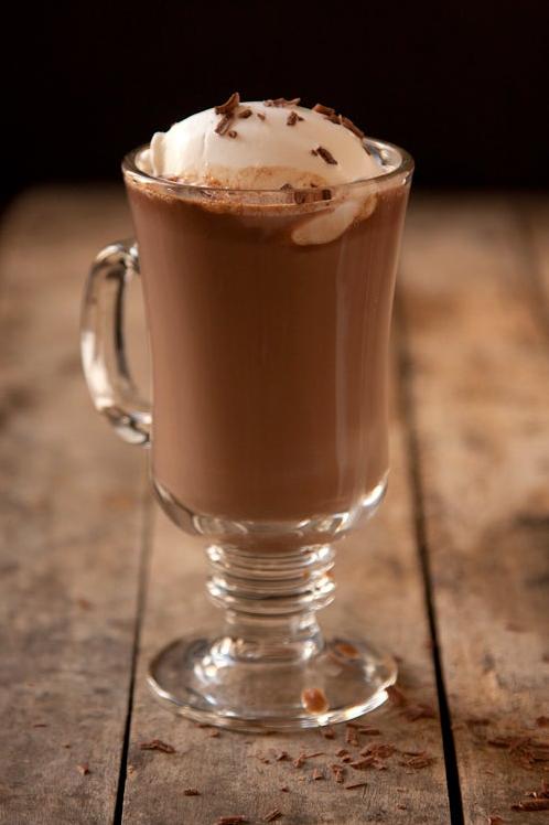  A piping hot mug of Irish Hot Chocolate to warm you up on a chilly evening.