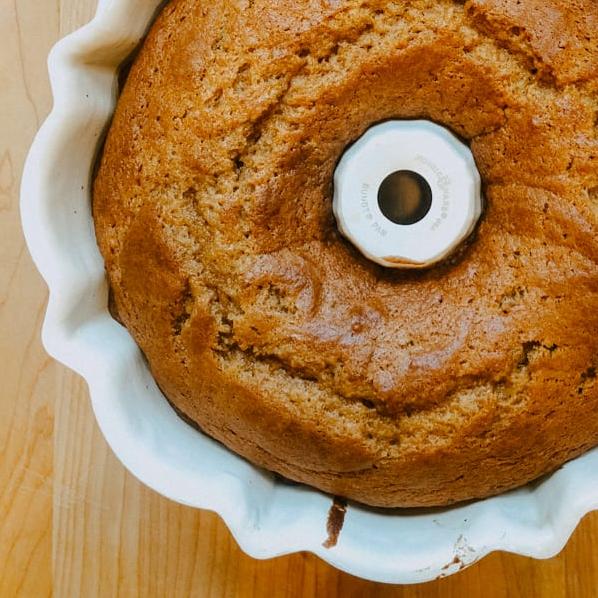  A slice of autumn: Indulge in the warm flavors of pumpkin spice pound cake