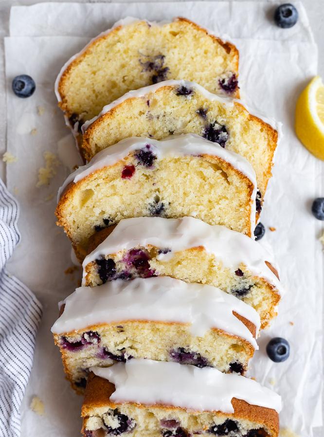  A slice of heaven on a plate: Easy Blueberry Pound Cake!