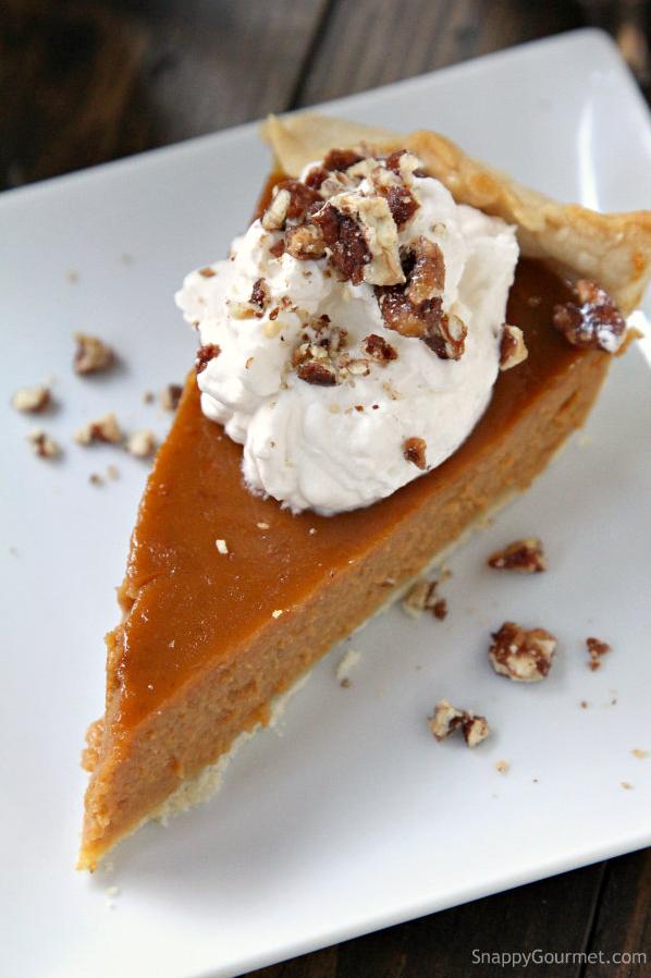  A slice of heaven, served on a plate: Thanksgiving Irish Cream Pumpkin Pie