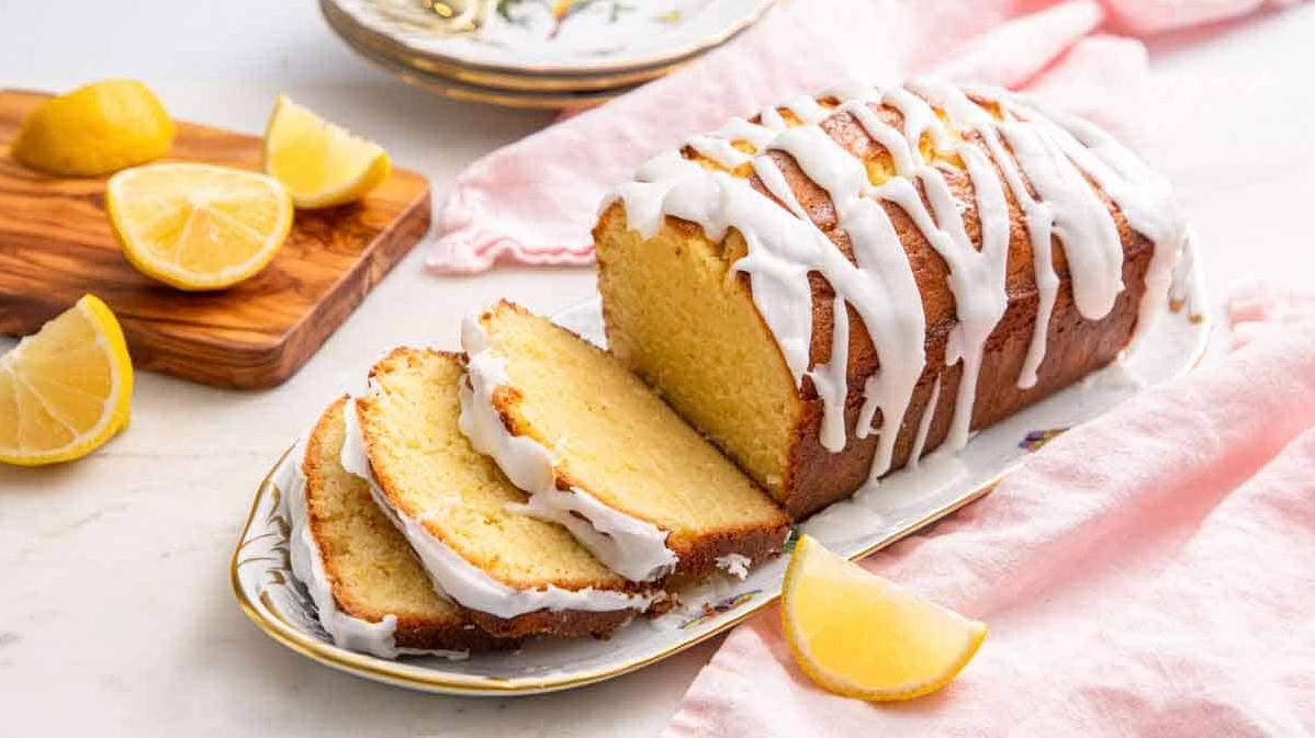  A slice of sunshine on your plate with this lemon pound cake!