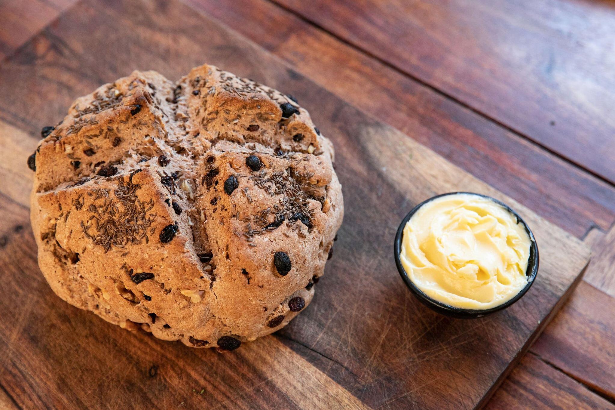  A slice of this bread with a generous slather of whiskey butter is a little slice of heaven.