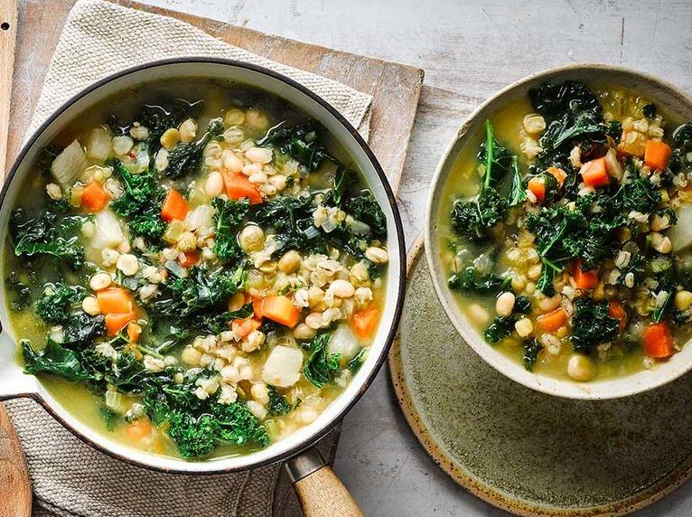  A steamy bowl of hearty Scotch Broth to warm you up on a chilly day!