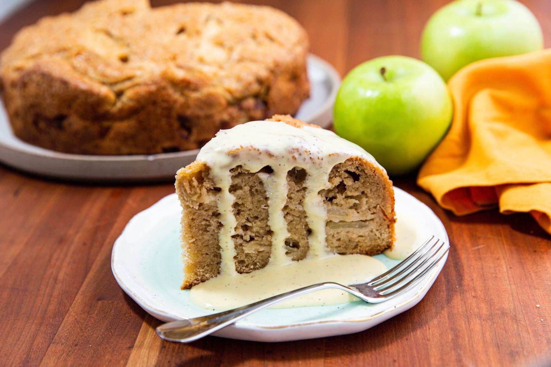  A sweet aroma of cinnamon and apples is guaranteed to fill your kitchen when baking this cake