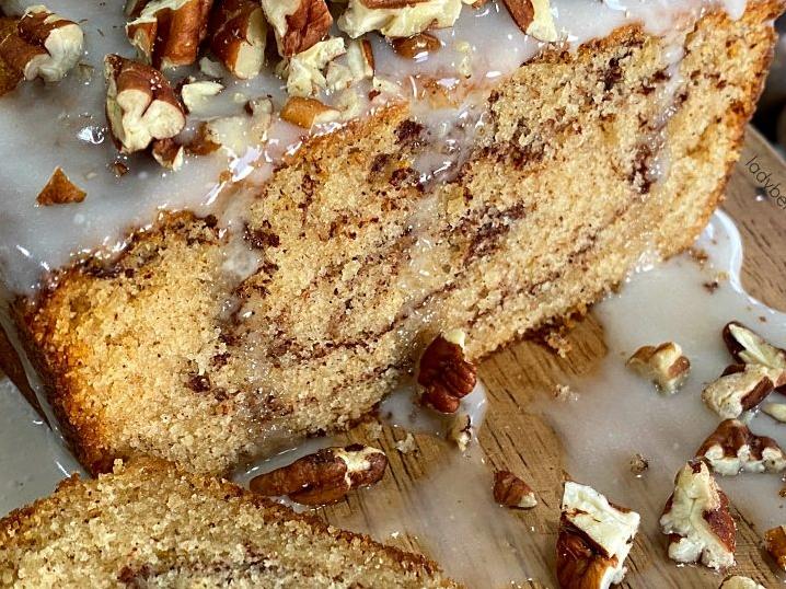  A tender, buttery cake with a delicious cinnamon swirl