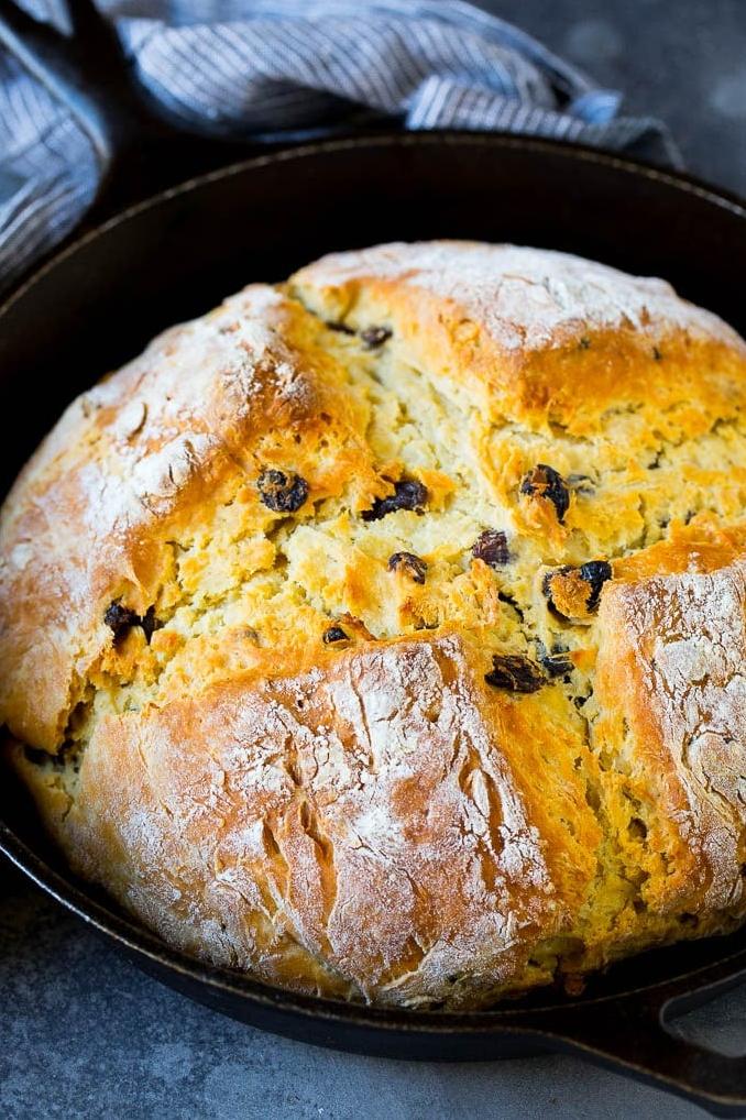  A warm slice of soda bread with a creamy spread = heaven.