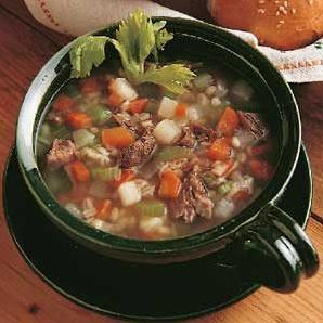  A warming bowl of Scotch Broth, perfect for a cold winter's day.