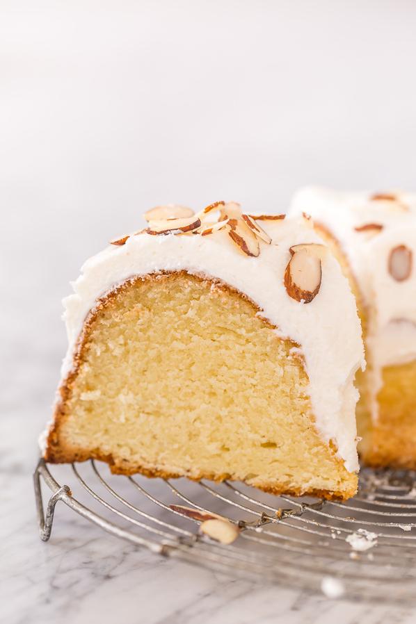  Almond lover's dream: Indulge in the nutty and rich flavors of this delicious pound cake.