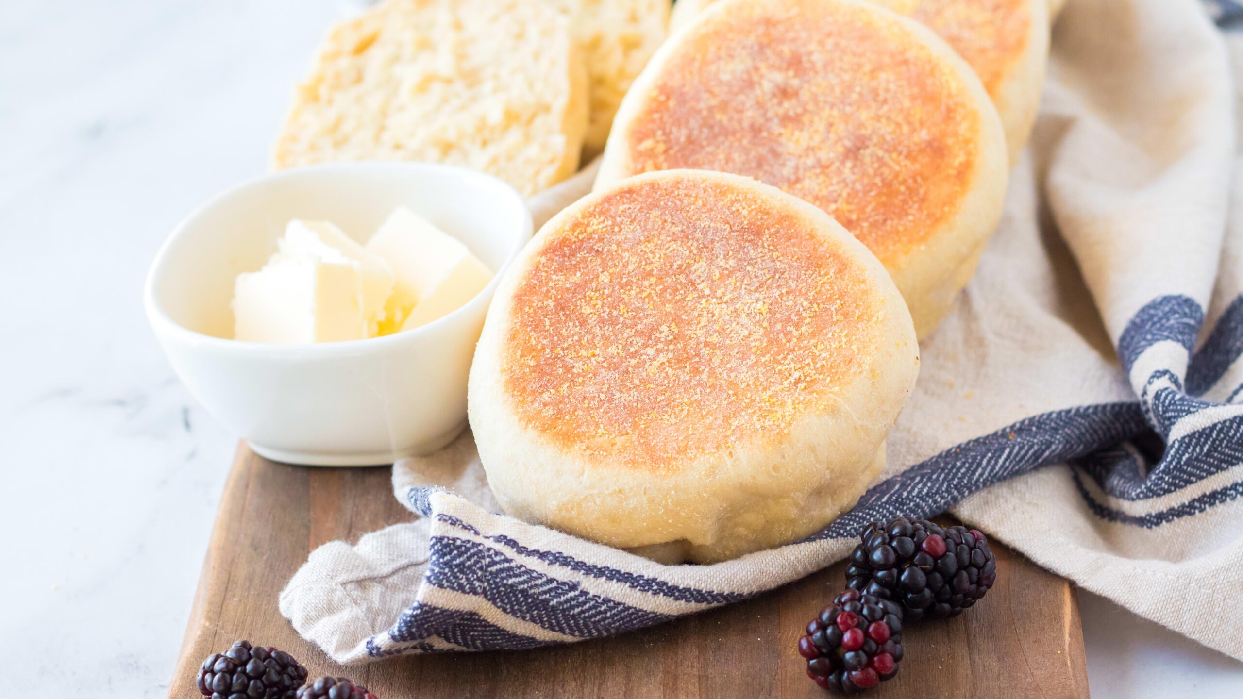  As soon as you taste your first homemade English muffin, you'll never want to go back to the store-bought kind