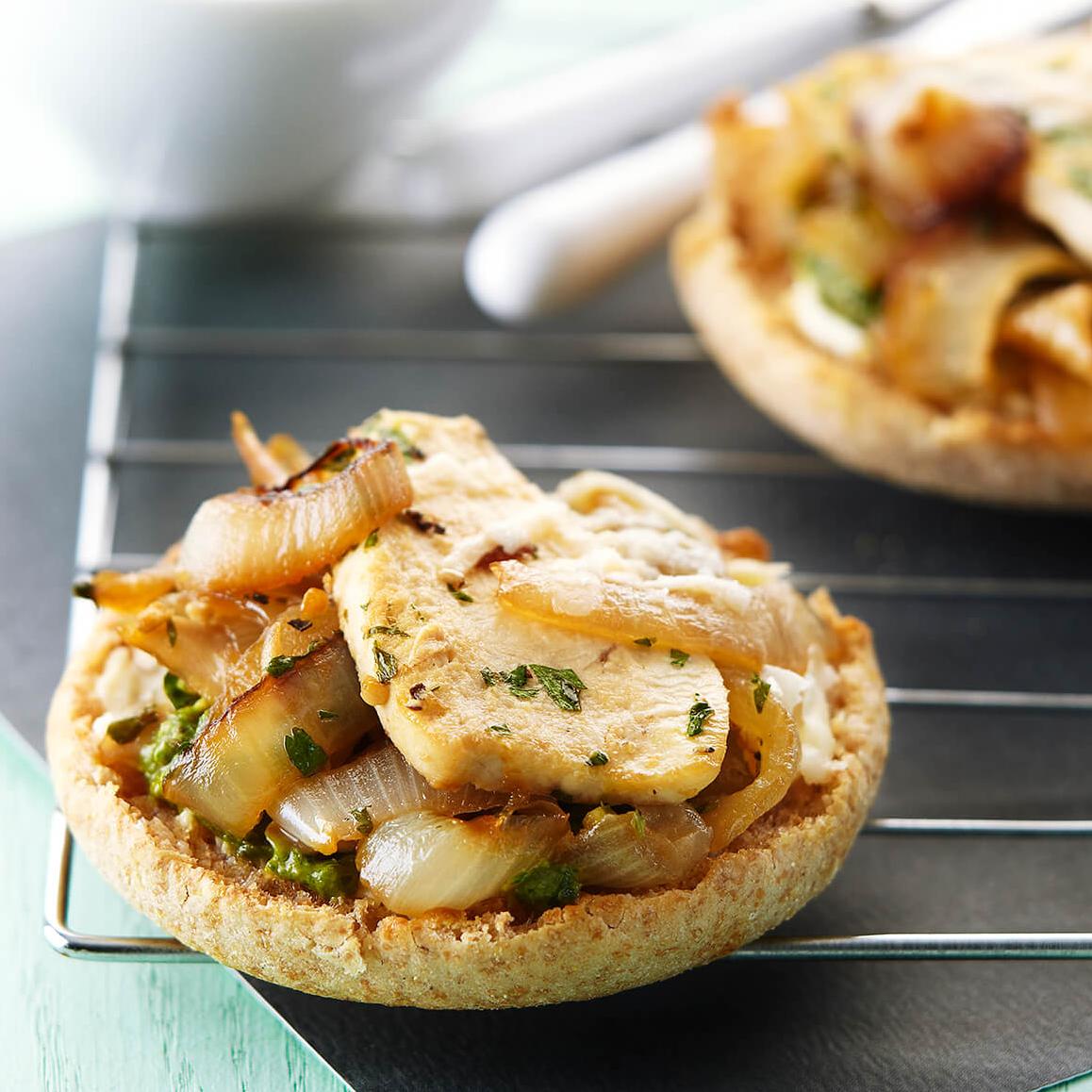  Bite into this crispy, herb-infused English Muffin Chicken!
