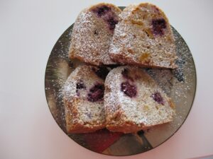 Blueberry Peach Pound Cake