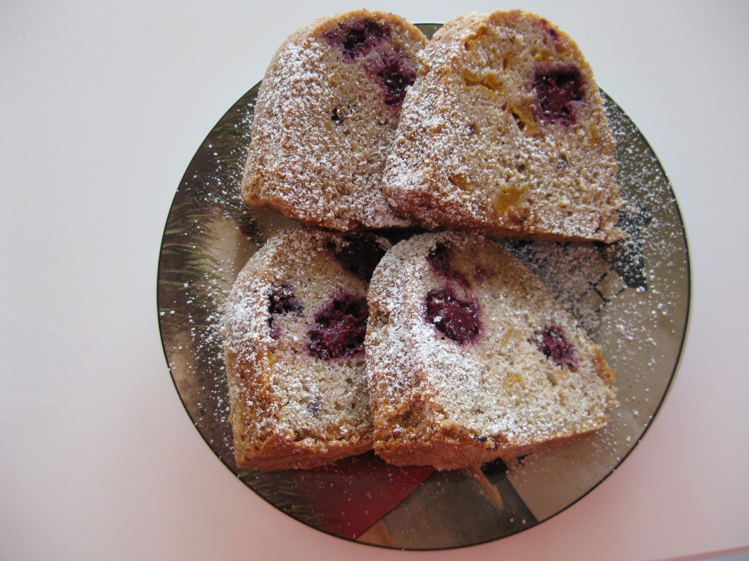 Indulge in Blissful Delight with Blueberry Peach Pound Cake