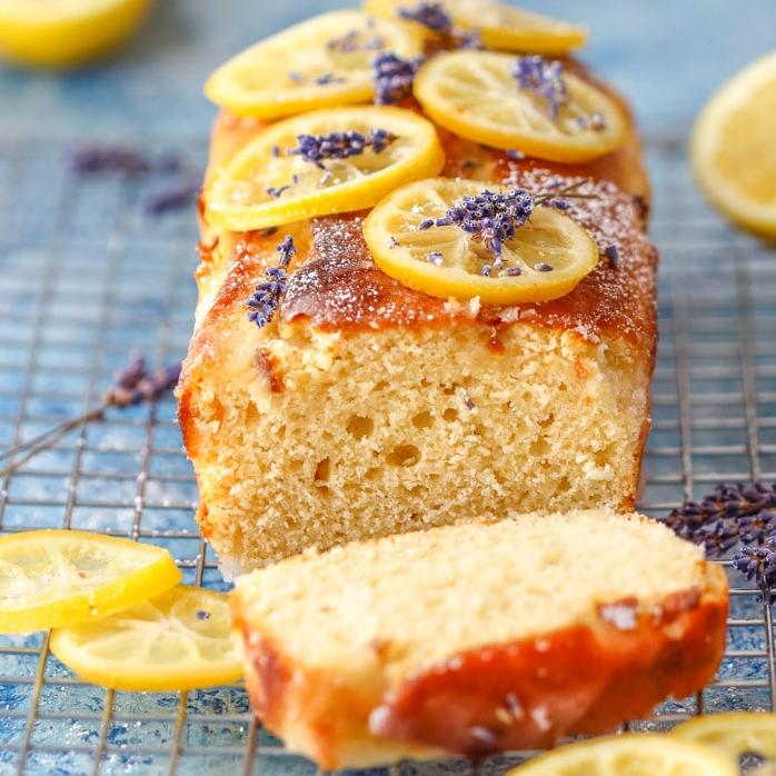  Bring a touch of British elegance to your dessert table with this Lavender-Lemon Pound Cake
