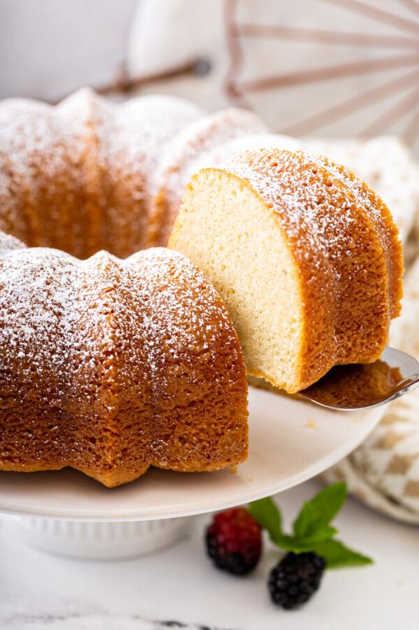  Celebrate any occasion with a slice of warm, delicious Vanilla Bean Pound Cake!