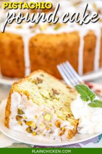 Chicken Noodle Pistachio Pound Cake