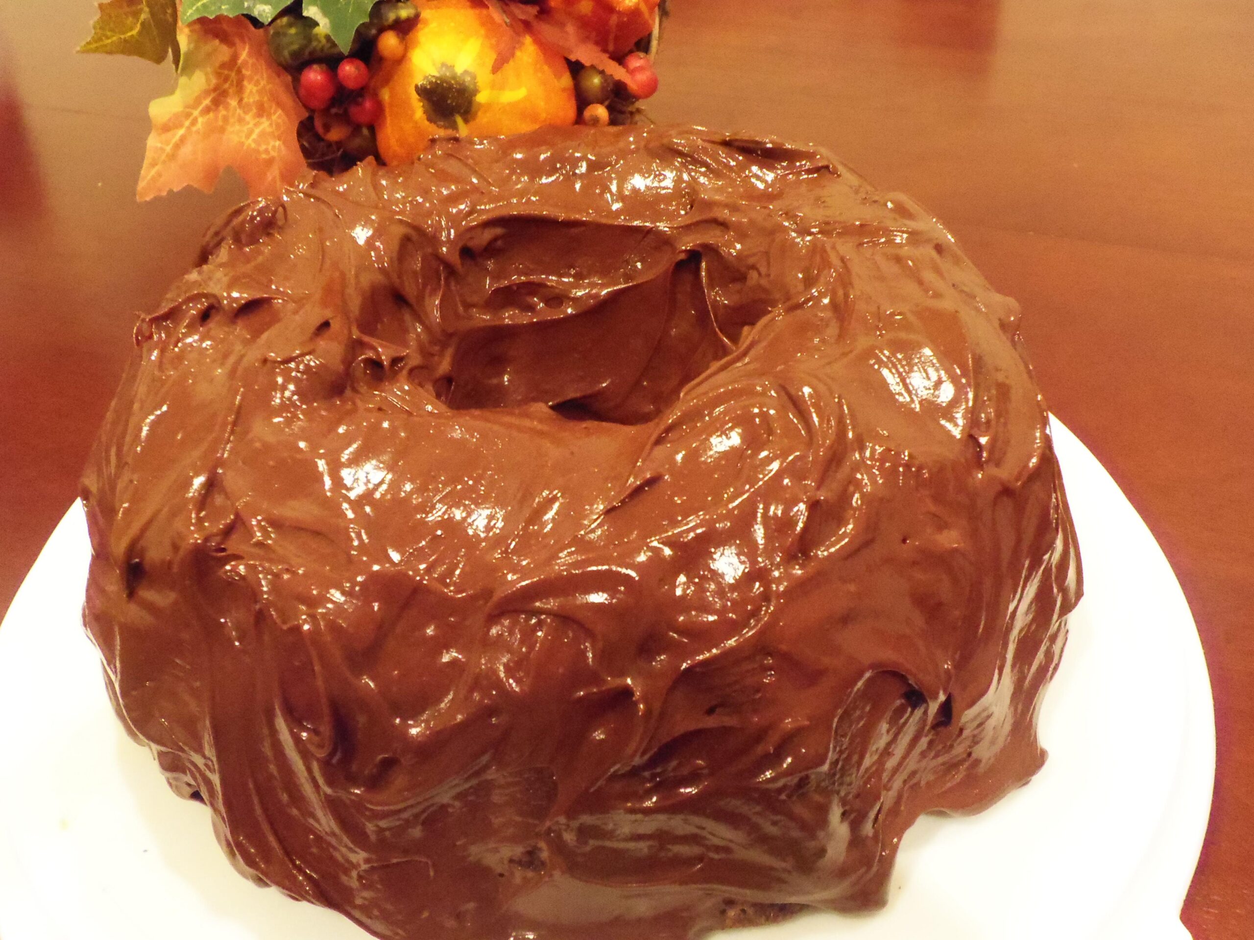 Chocolate Pound Cake With Chocolate Glaze