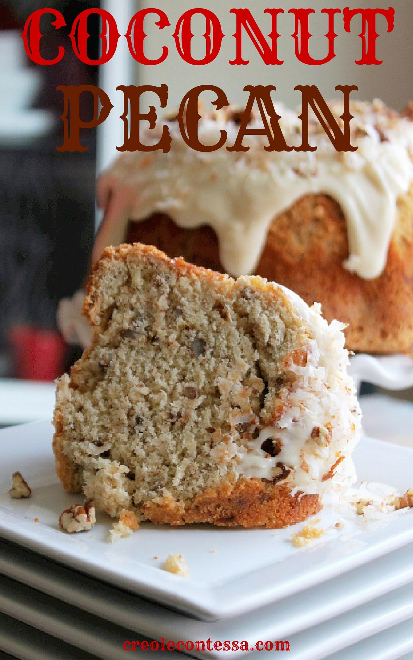  Coconut Pecan Pound Cake, the ultimate dessert for coconut lovers!