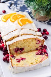 Cranberry Glazed Pound Cake