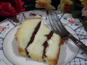 Cream Cheese and Nutella Filled Pound Cake