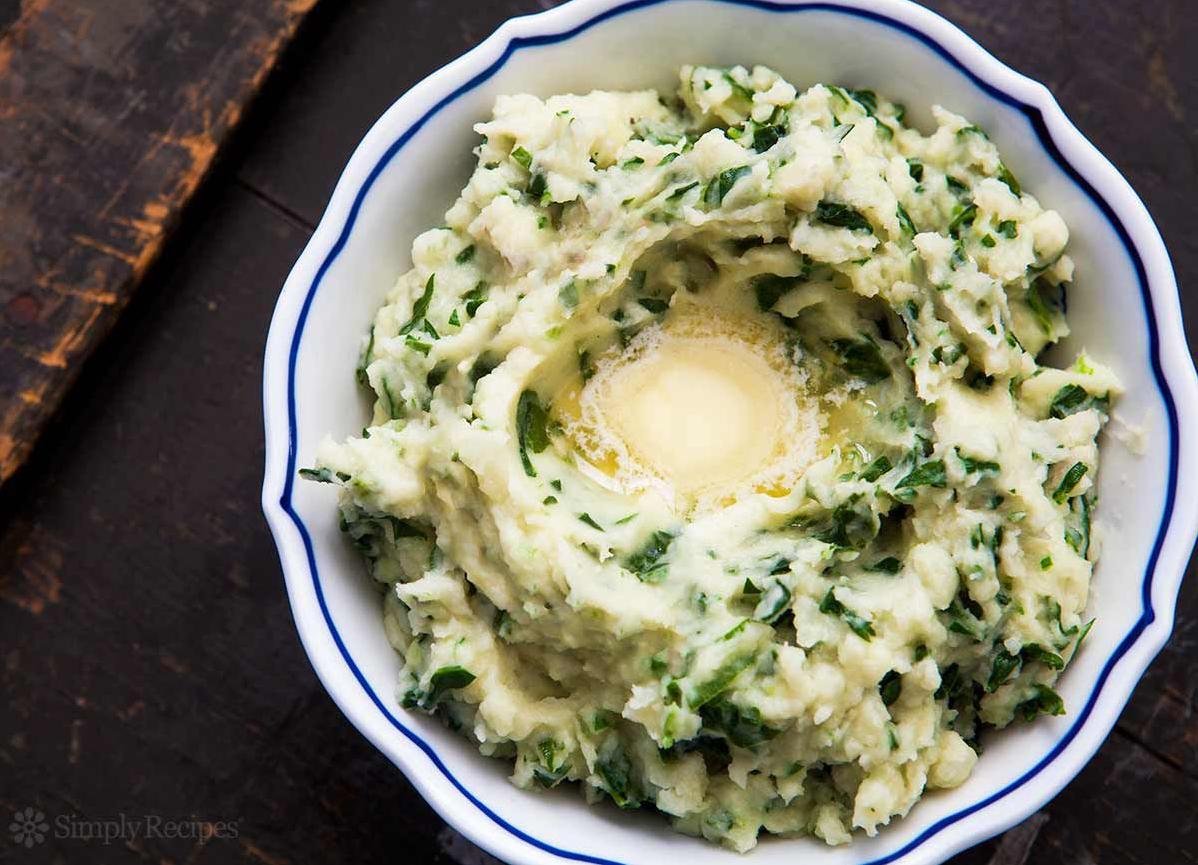  Creamy and delicious Irish mashed potatoes ready to be served!