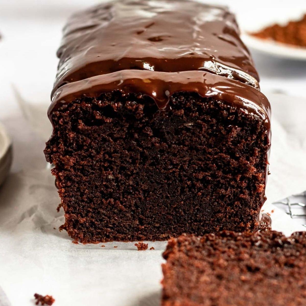 Deep Chocolate Sour Cream Pound Cake