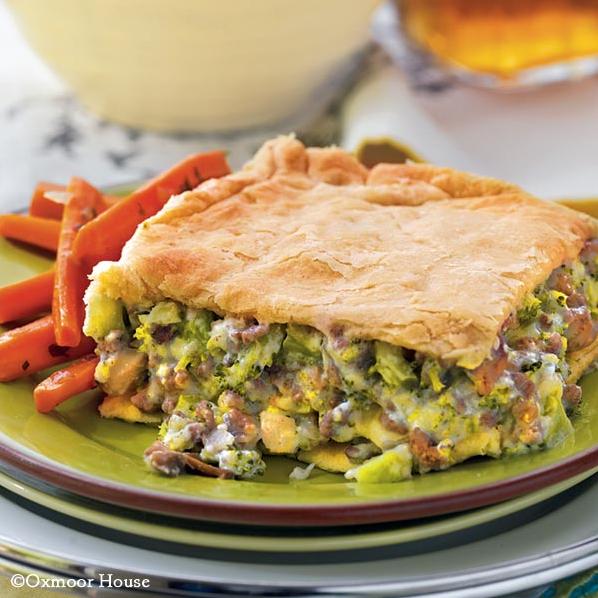  Deliciously flaky pastry wrapped around a juicy beef and broccoli filling.