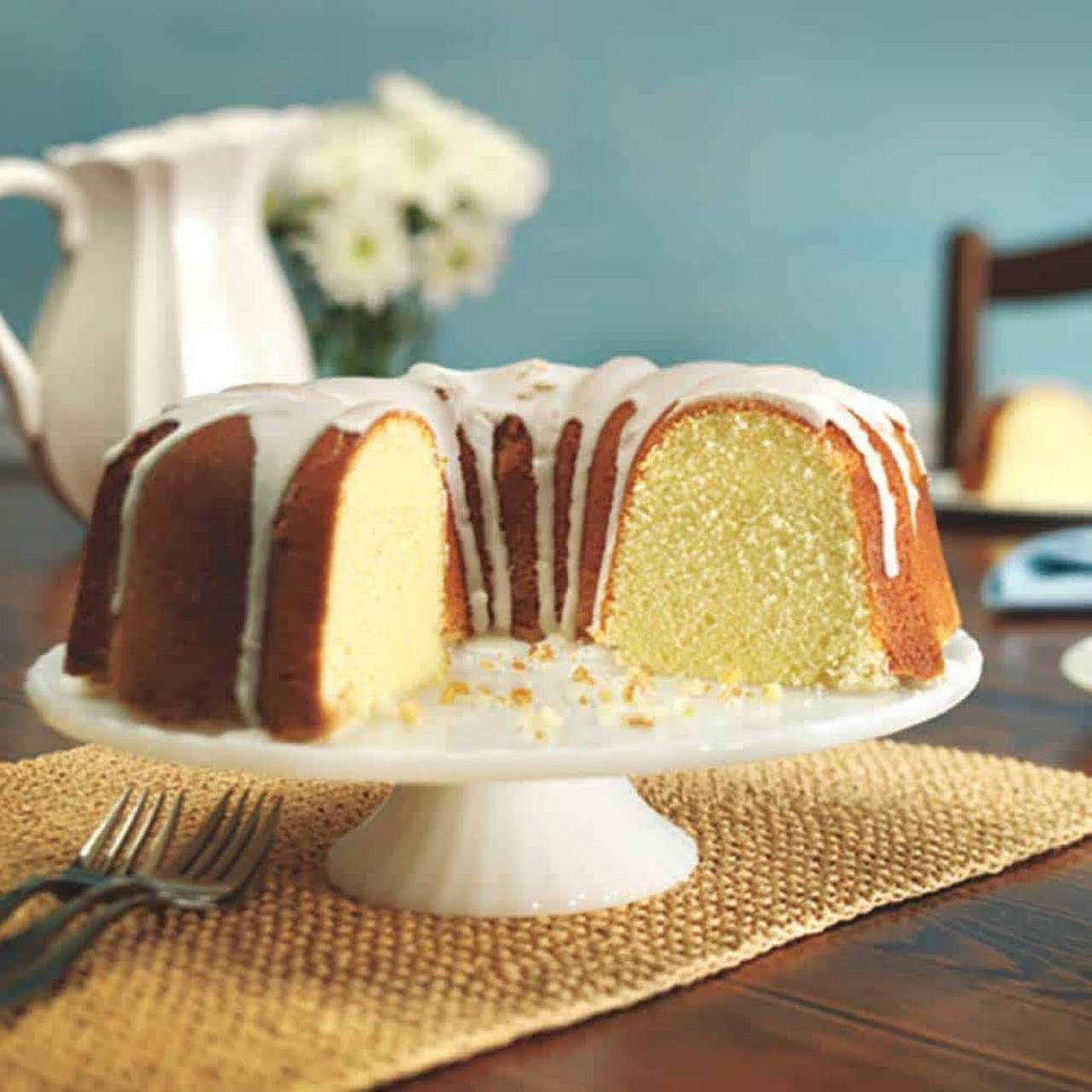 Don't let the simple appearance fool you - this cake is an absolute showstopper!