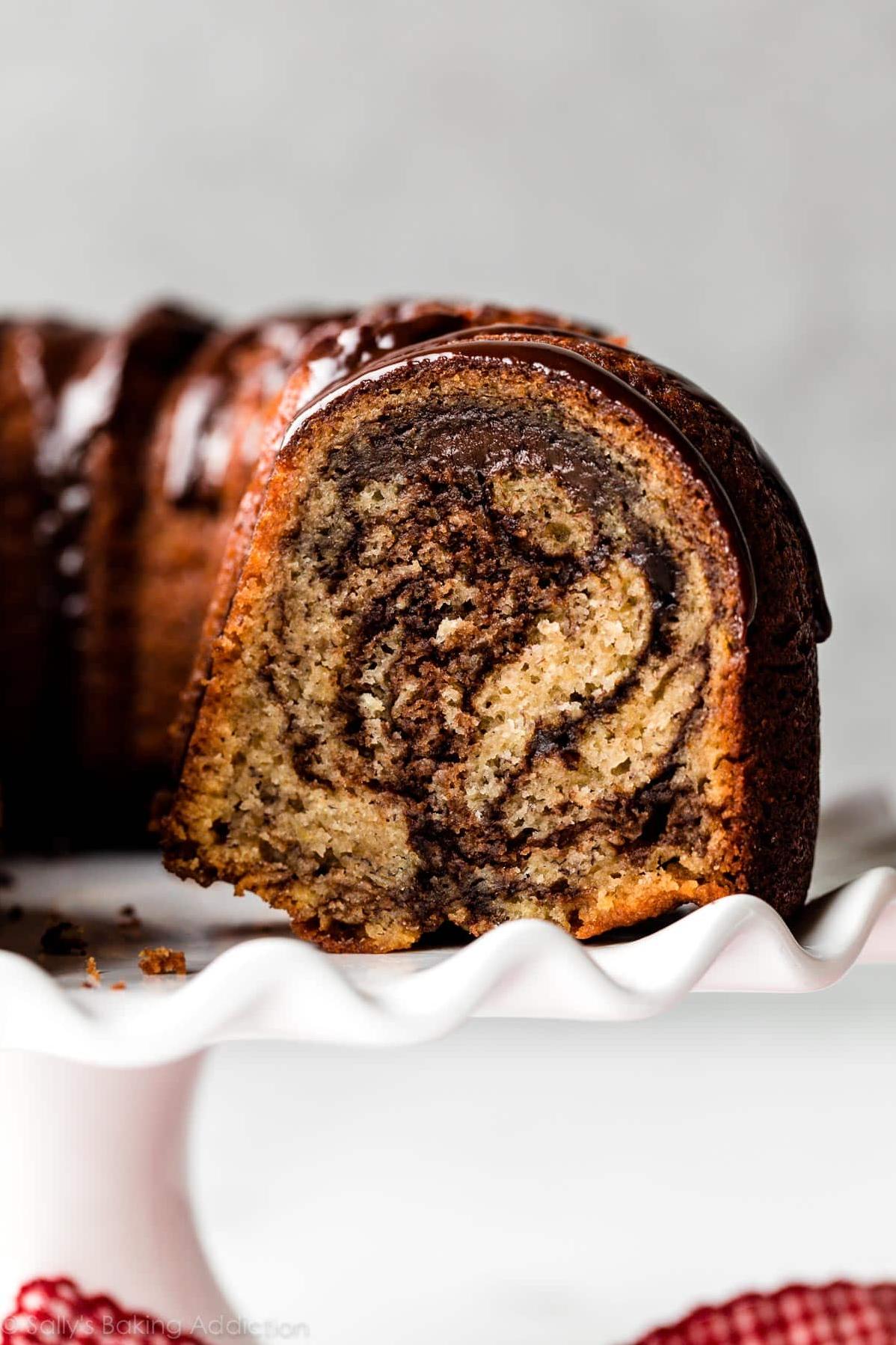  Enjoy the comforting smell of freshly baked goods permeating your home with each batch of our Chocolate Banana Pound Cake.