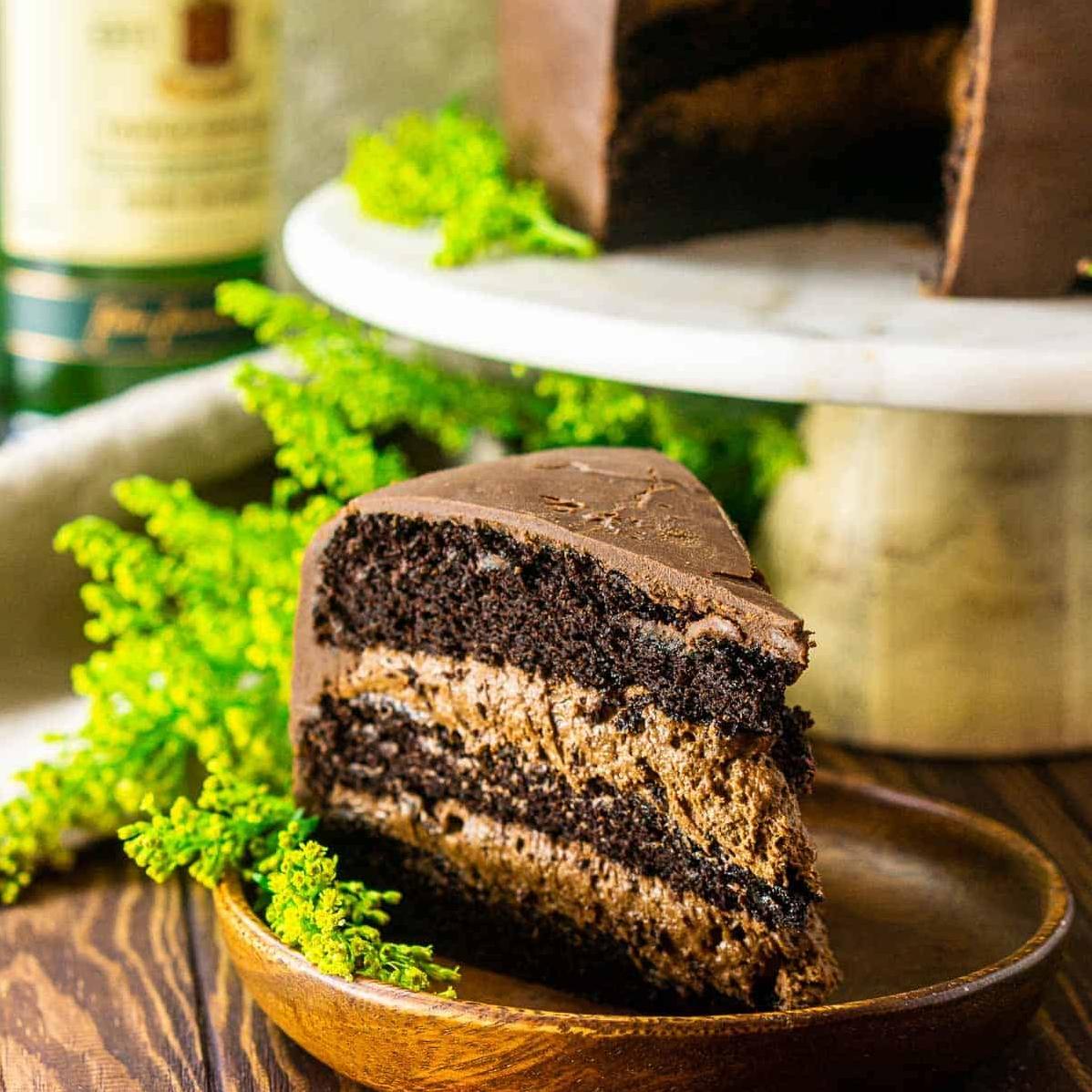  Every bite of this Irish Chocolate Cake will transport you to the Emerald Isle