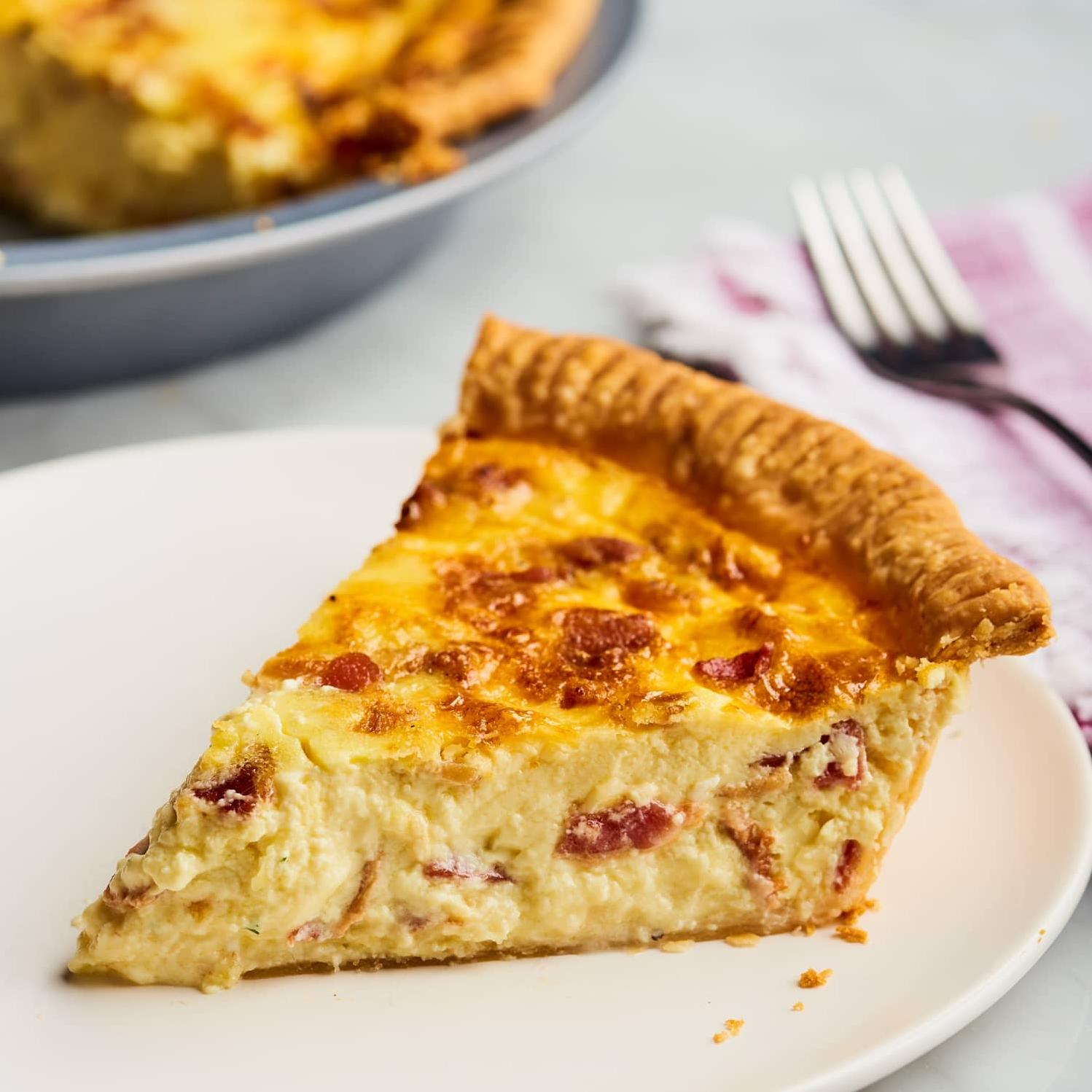  Flaky and flavorful: our English breakfast quiche.