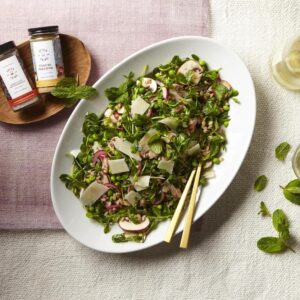 Fresh English Pea Salad With Mint and Pecorino