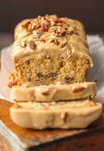 Frosted Brown Sugar Pound Cake