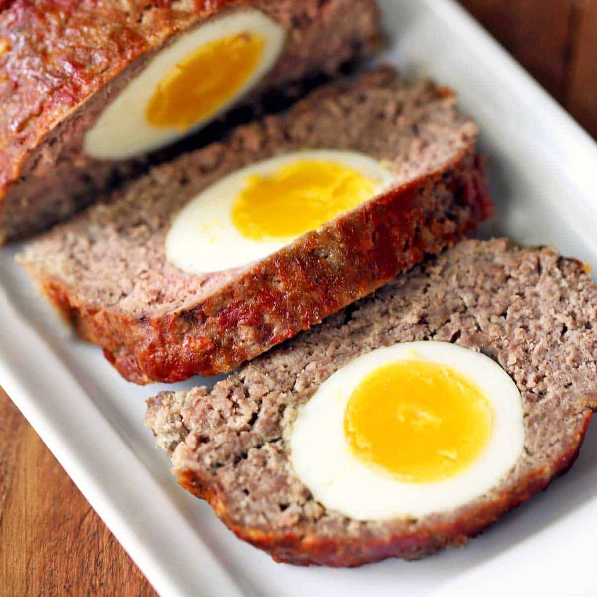  Get ready for the ultimate meatloaf - Scotch Eggs style!