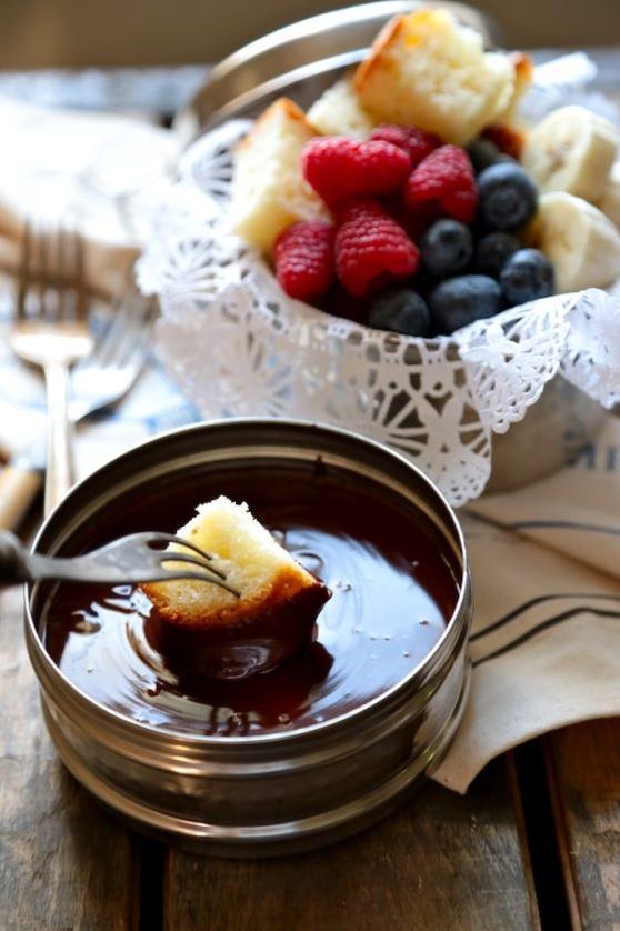  Get ready to dip your heart out with this chocolatey delight