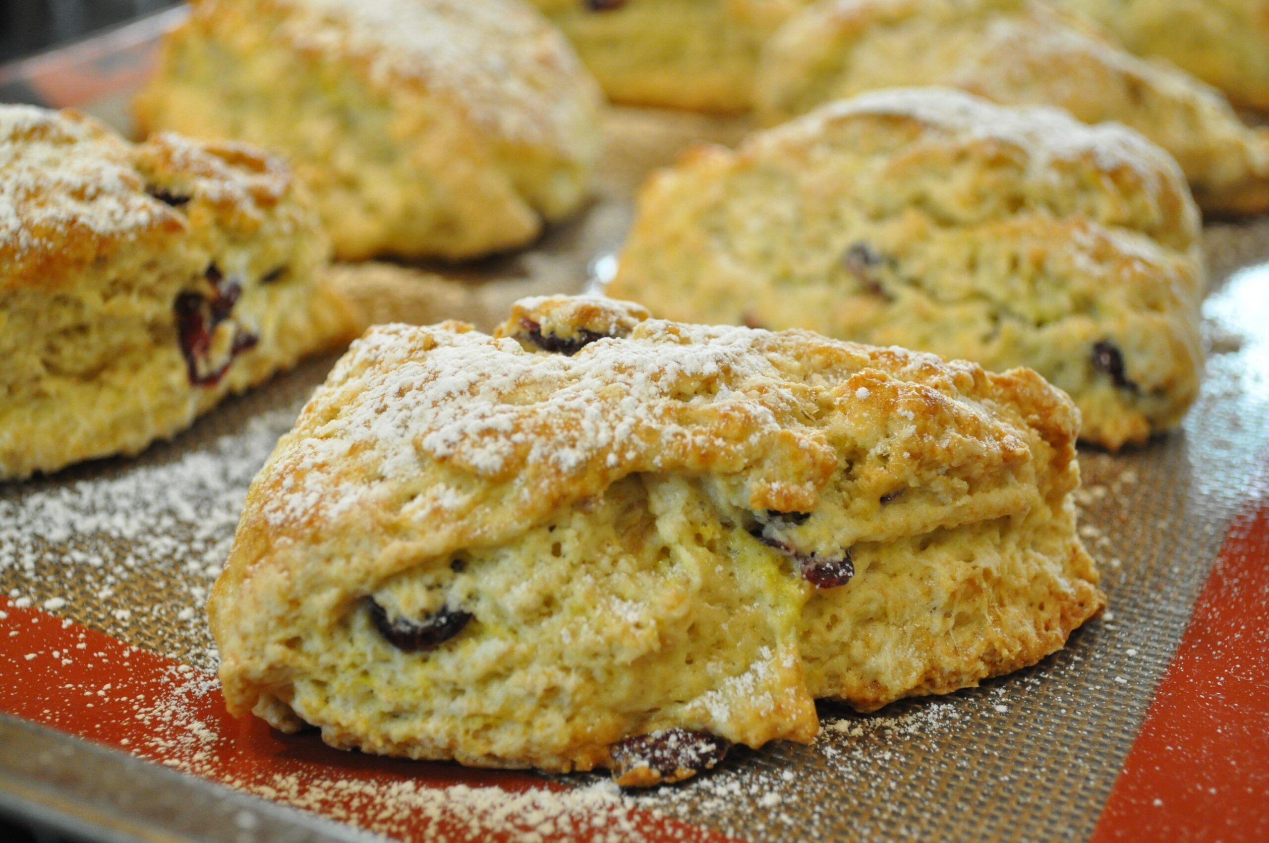  Get your bake on with these cozy, comforting Irish Cran Oat Scones.