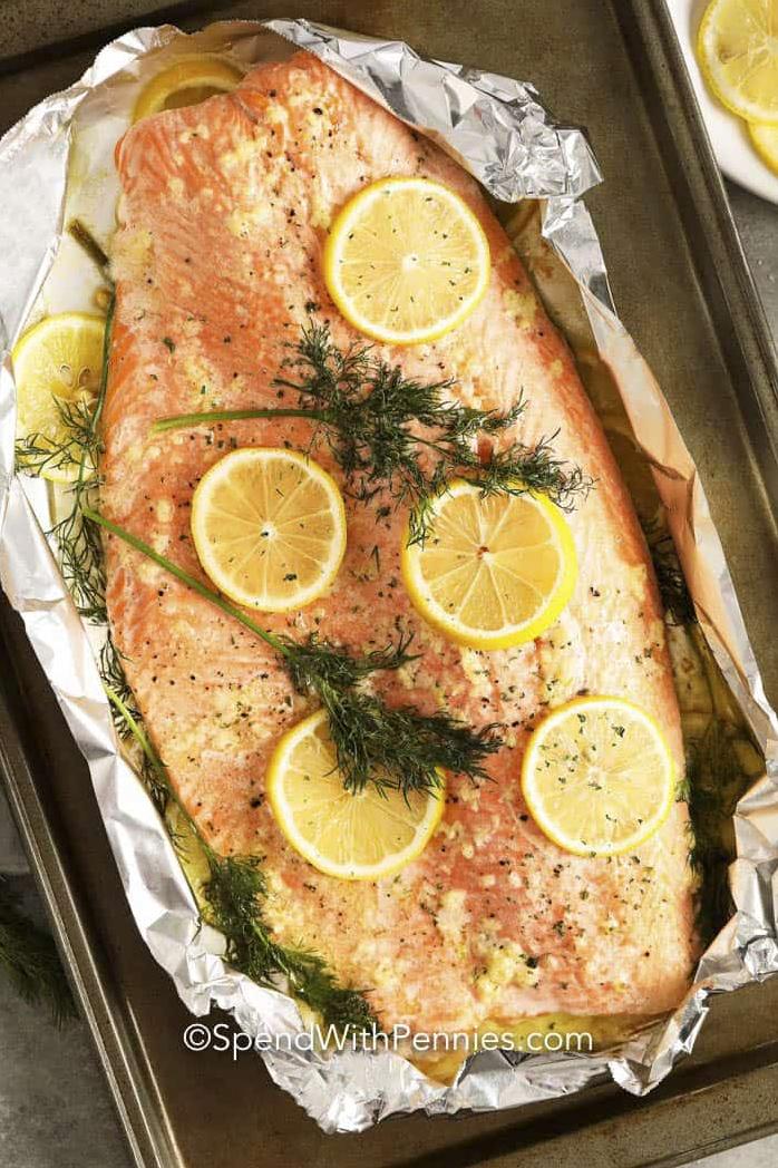  Get your taste buds dancing with this Salmon and Irish Lemon Butter dish