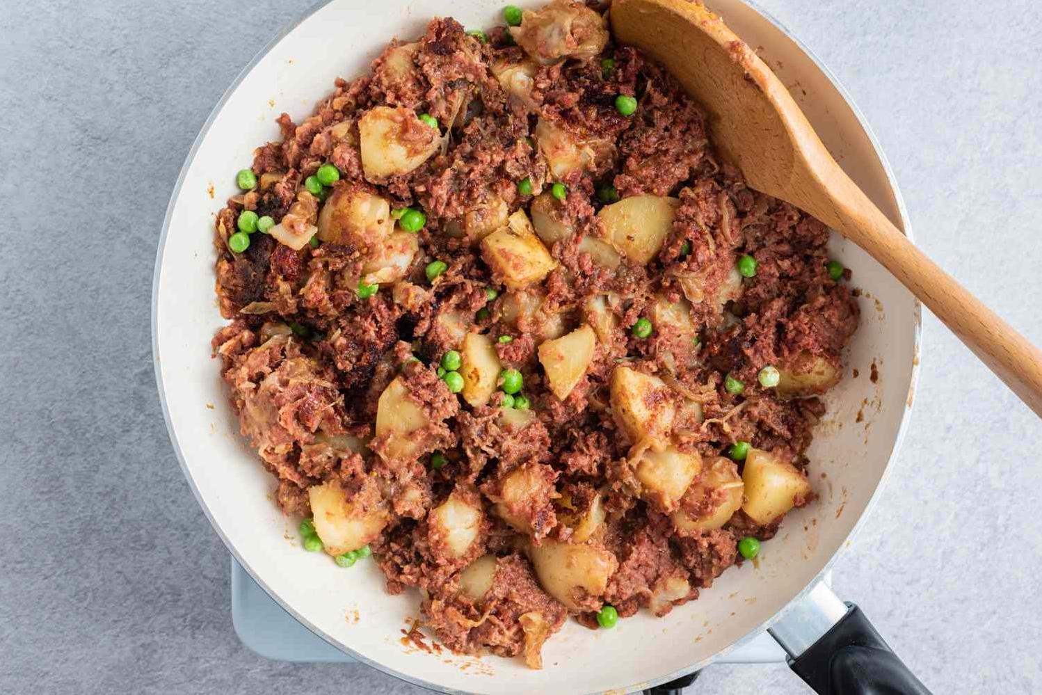  Golden brown potatoes and tender corned beef make this hash a comforting breakfast.
