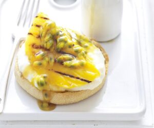 Grilled Mango and Ricotta With English Muffins