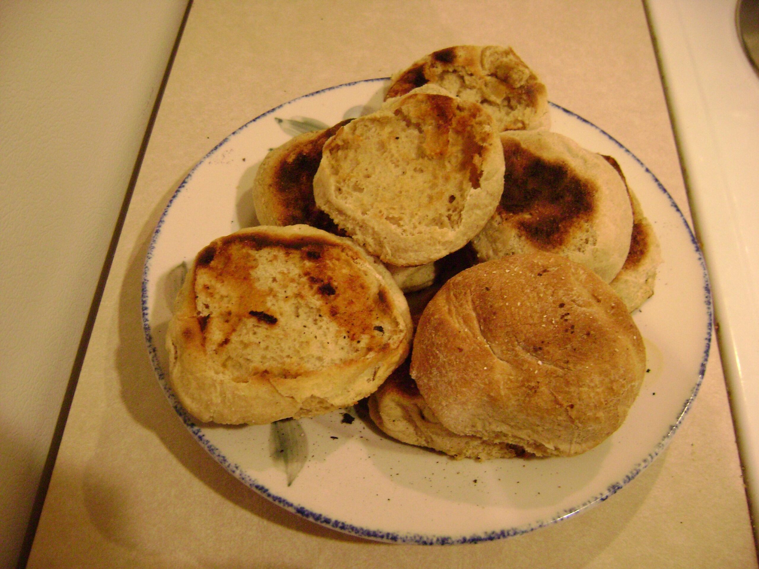 Honey Bran English Muffins (Bread Machine)