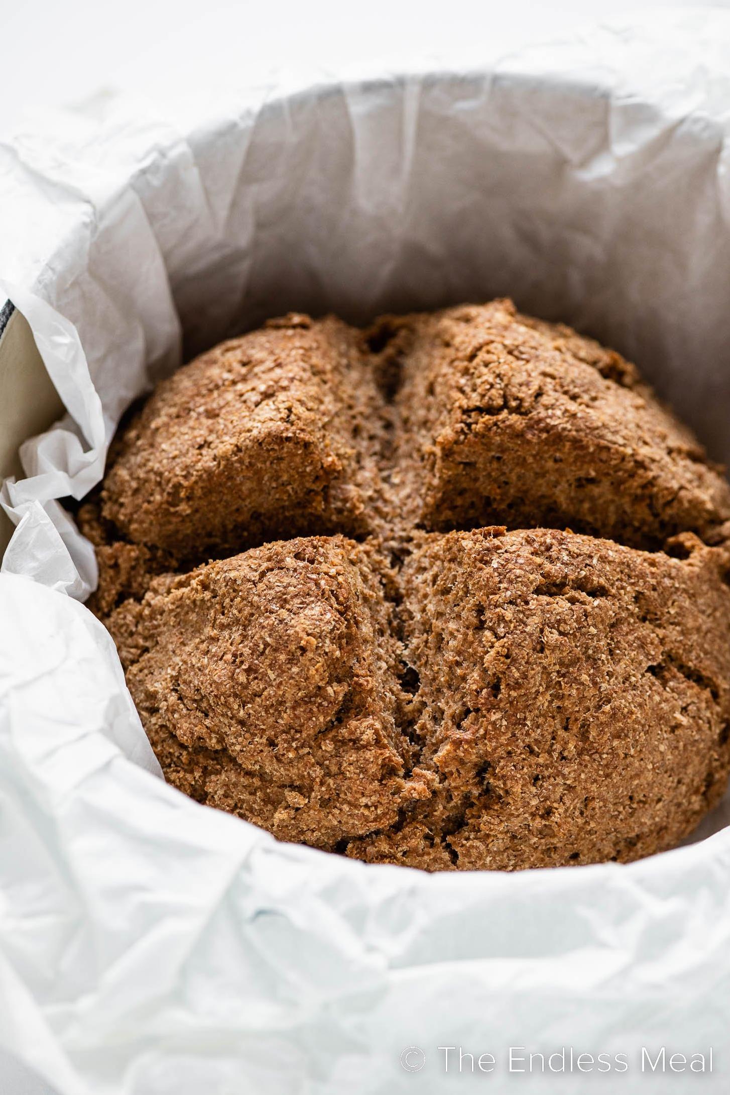  Irish Soda Bread is a simple quick bread that is perfect on its own or as a side during a meal