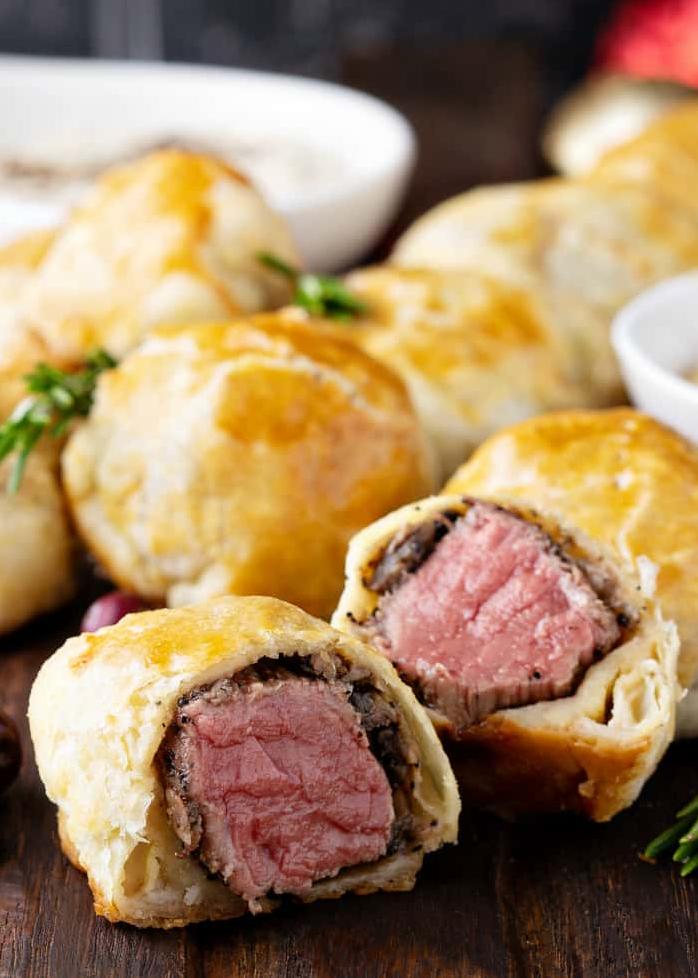  Just one bite of these Beef Wellington appetizers will transport you straight to the heart of Britain.