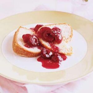 Lemon Pound Cake With Cherry Streusel Topping